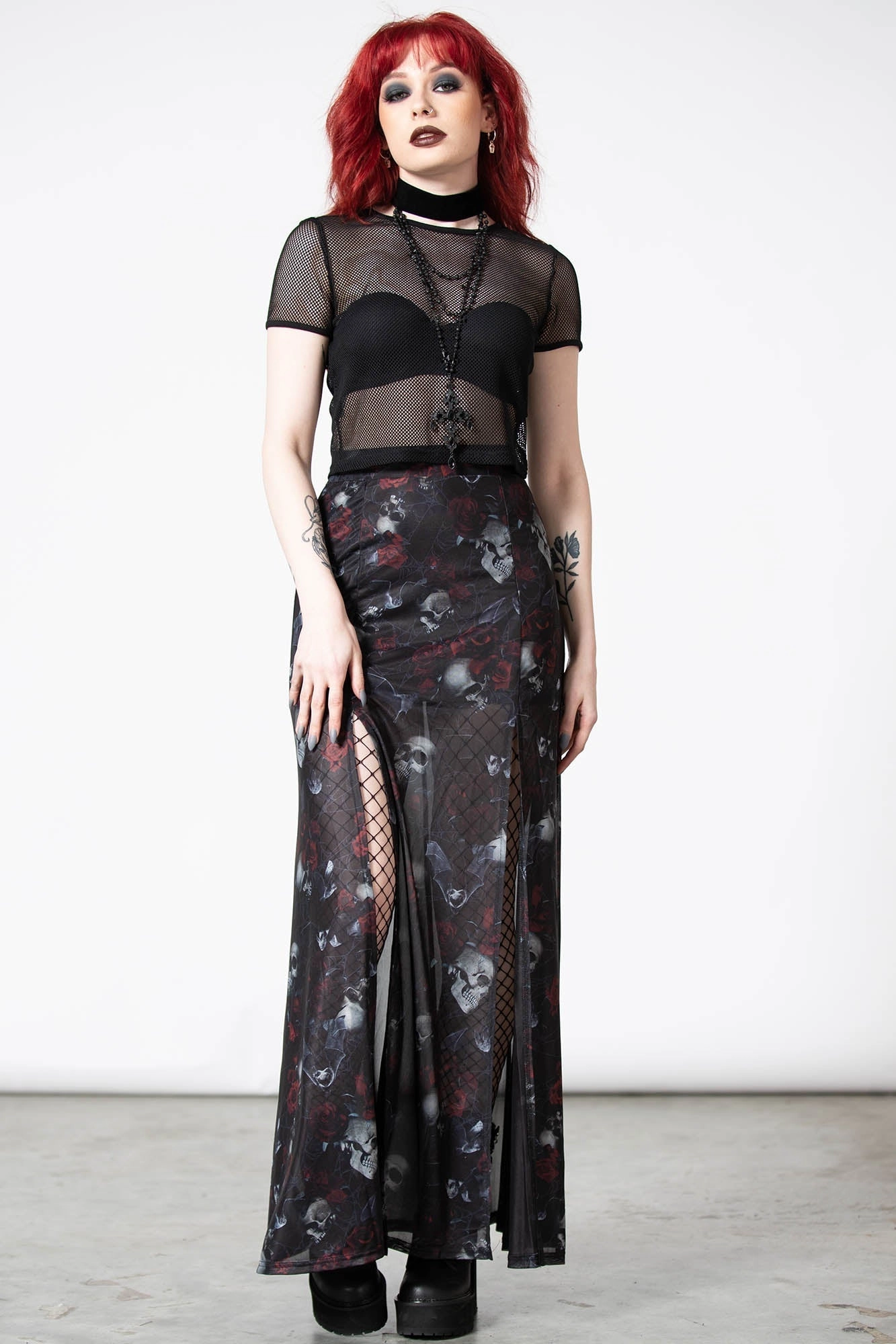 Kleadora Mesh Maxi Skirt - Resurrect