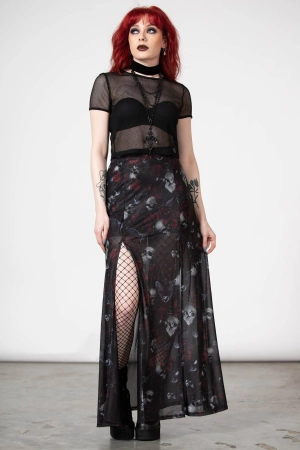 Kleadora Mesh Maxi Skirt - Resurrect