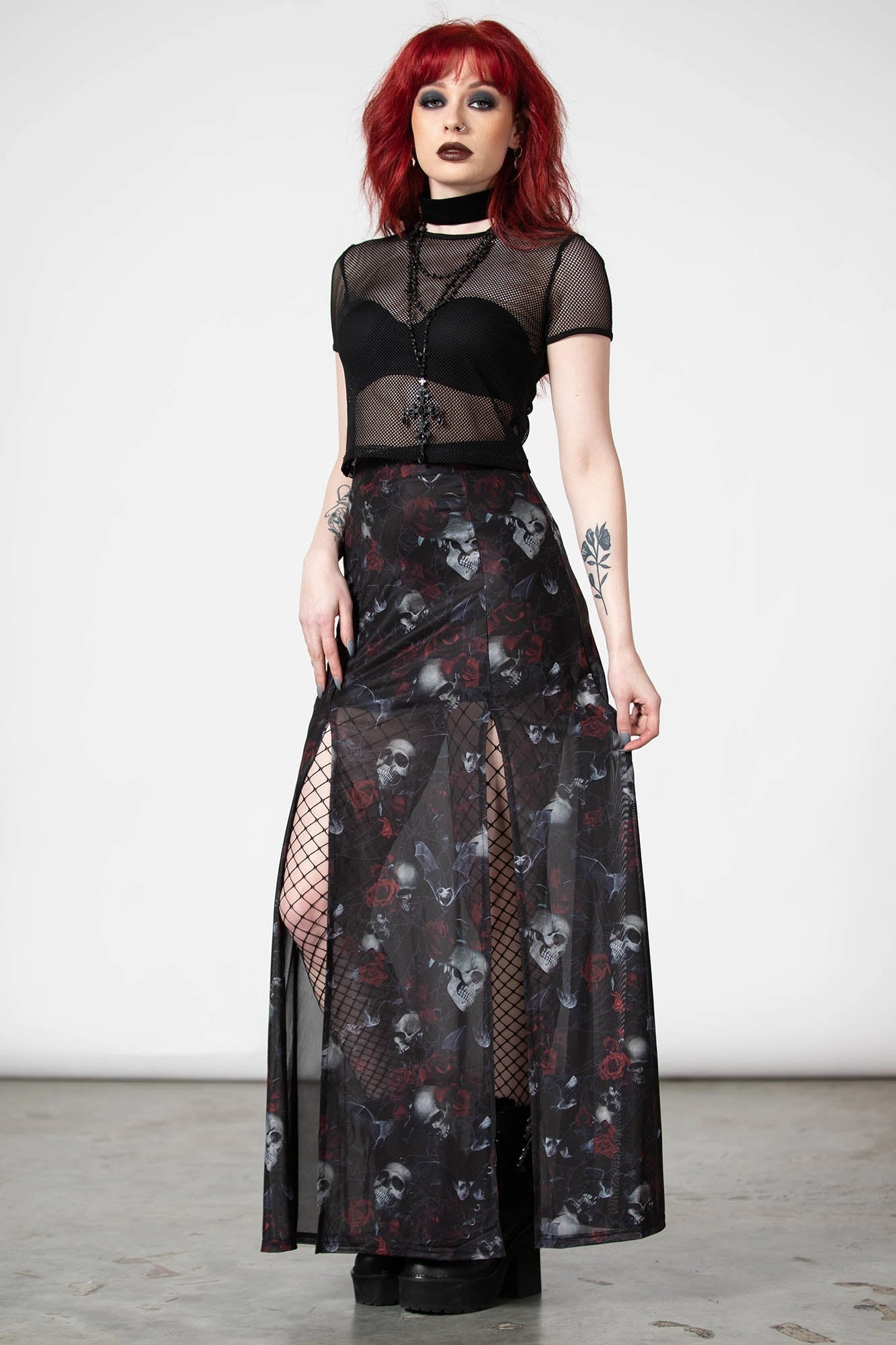 Kleadora Mesh Maxi Skirt - Resurrect