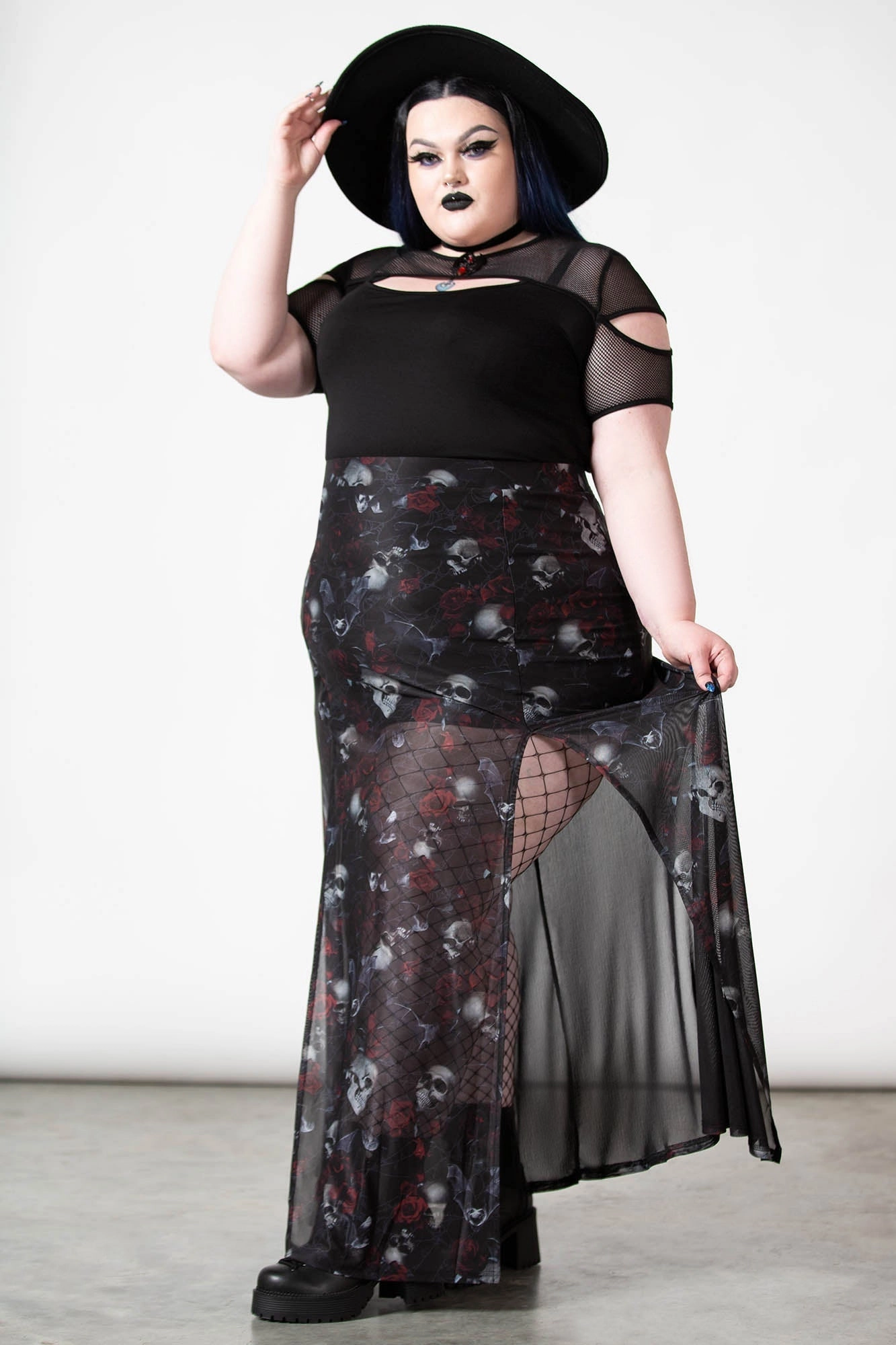 Kleadora Mesh Maxi Skirt - Resurrect