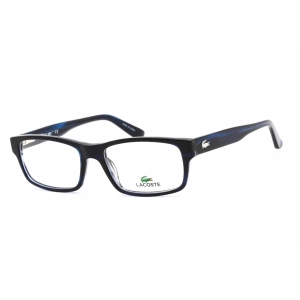 Lacoste Men's Eyeglasses - Blue Striped Plastic Rectangular Shape Frame | L2705 424