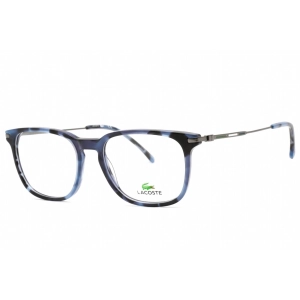 Lacoste Men's Eyeglasses - Clear Demo Lens Havana Blue Rectangular Frame | L2603ND 215