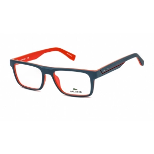 Lacoste Men's Eyeglasses - Matte Blue Aviation Plastic Rectangular Frame | L2797 466
