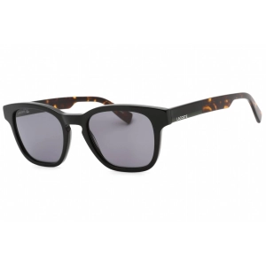 Lacoste Men's Sunglasses - Blue Grey Lens Black Rectangular Acetate Frame | L986S 001