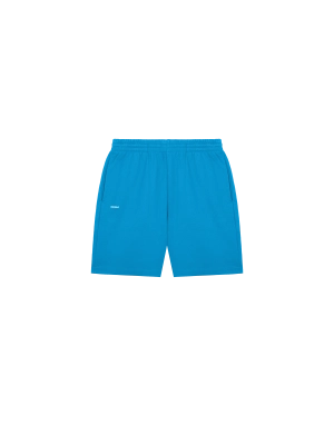 Mens 365 Midweight Mid Length shorts—geyser blue