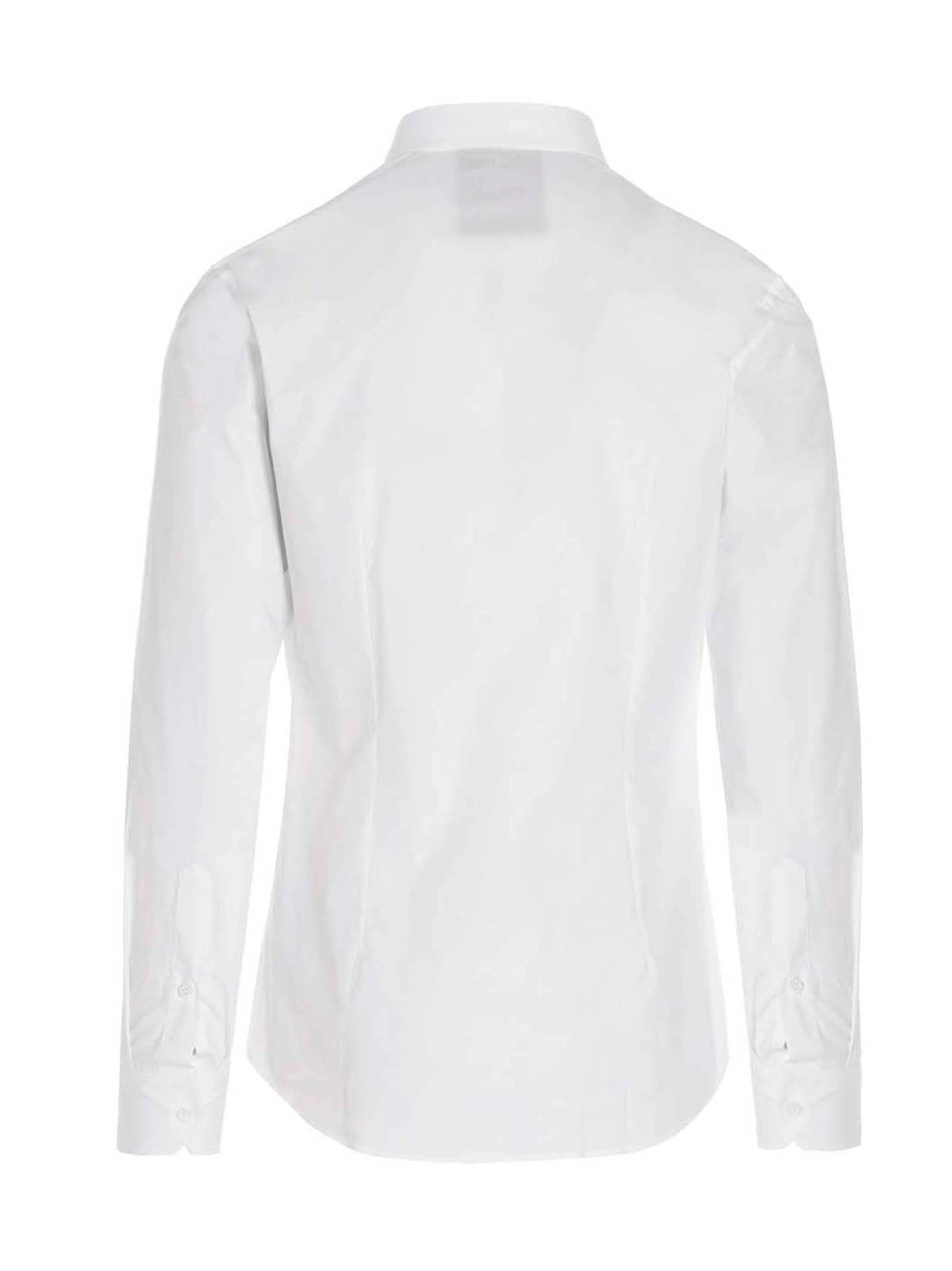 Moschino Logo Printed Long Sleeved Shirt