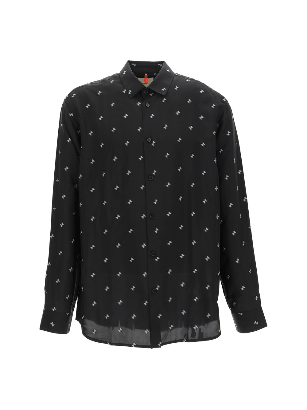OAMC Allover Logo Printed Long Sleeved Shirt