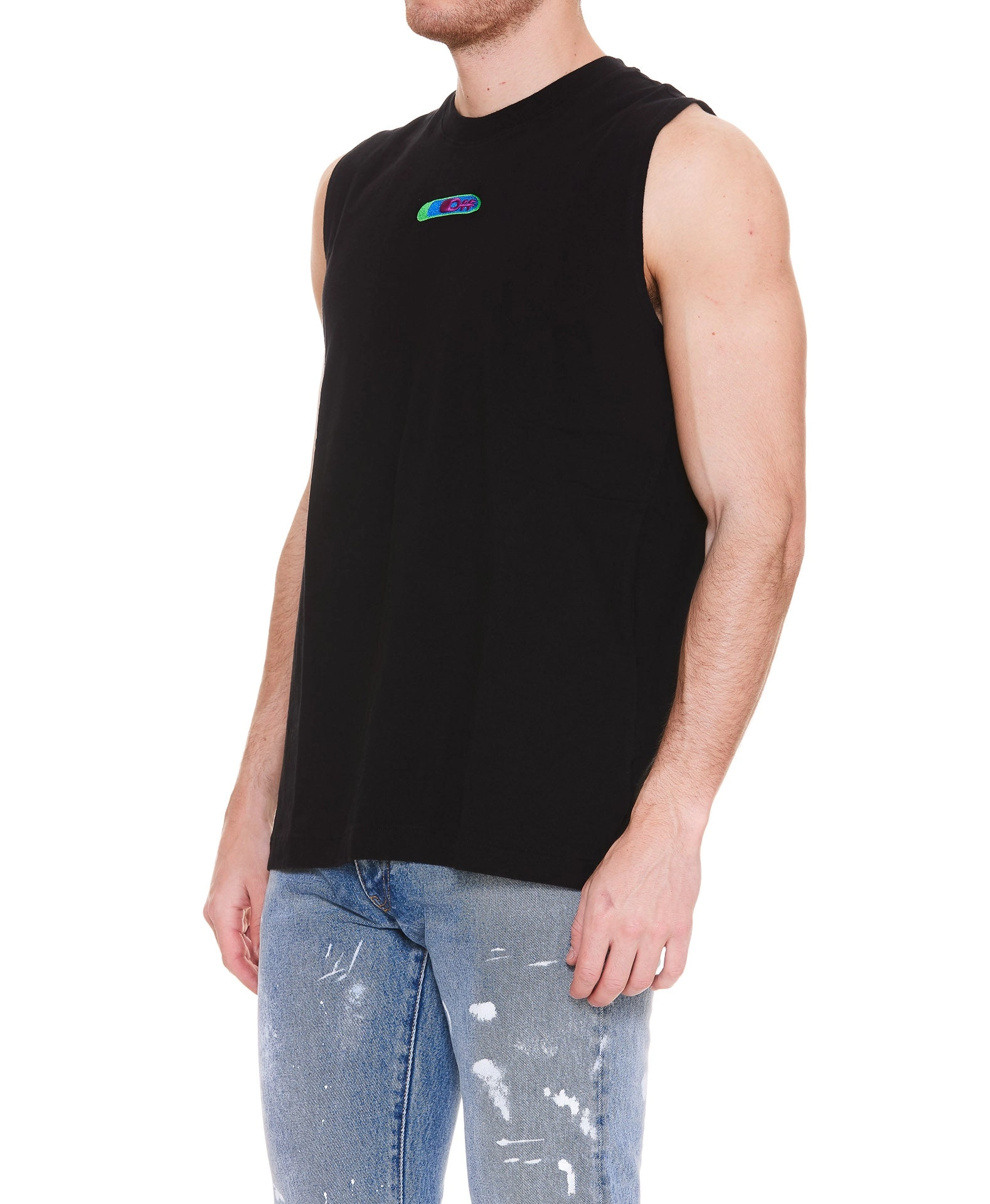 Off-White Logo Embroidered Sleeveless Vest
