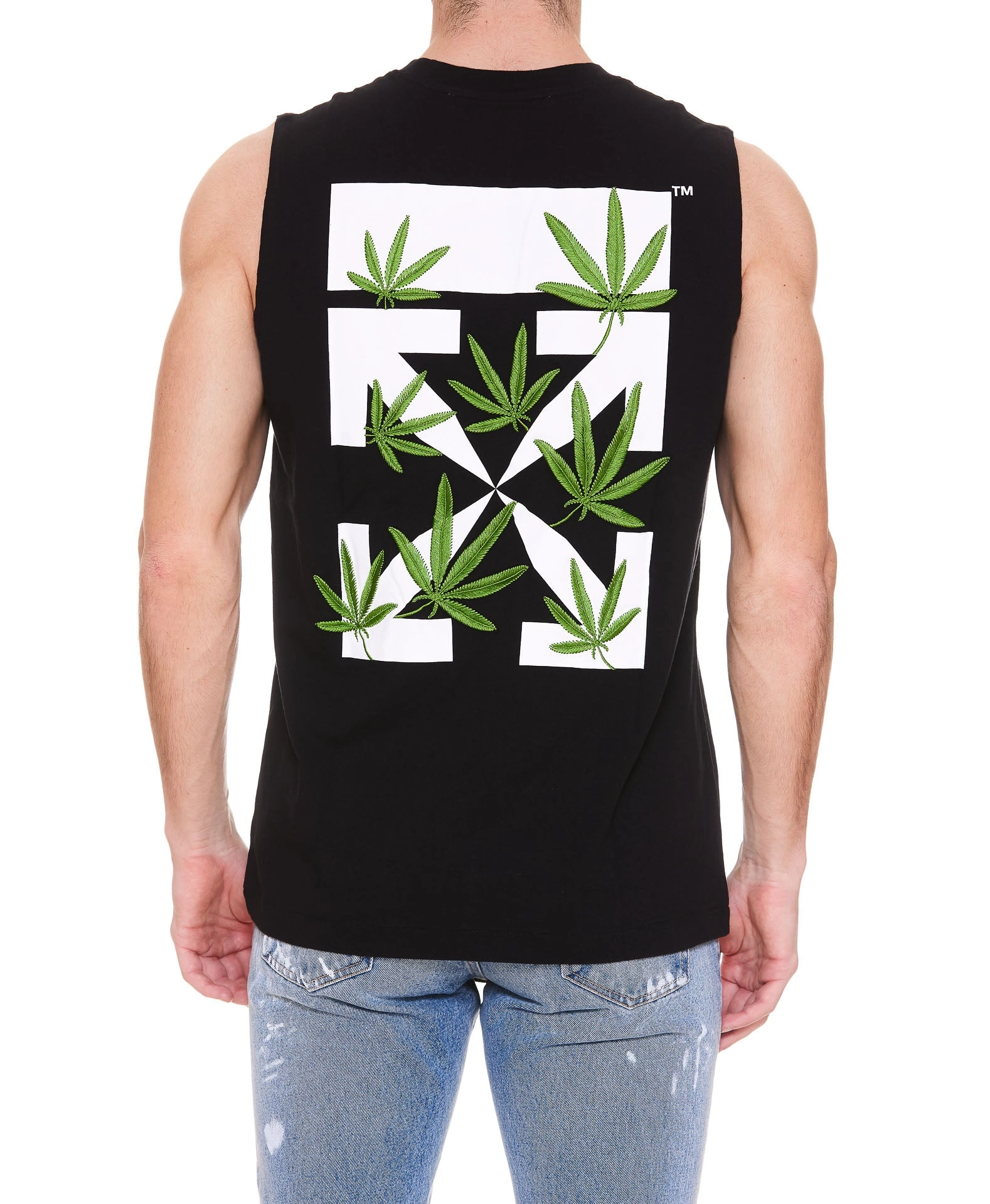 Off-White Logo Embroidered Sleeveless Vest