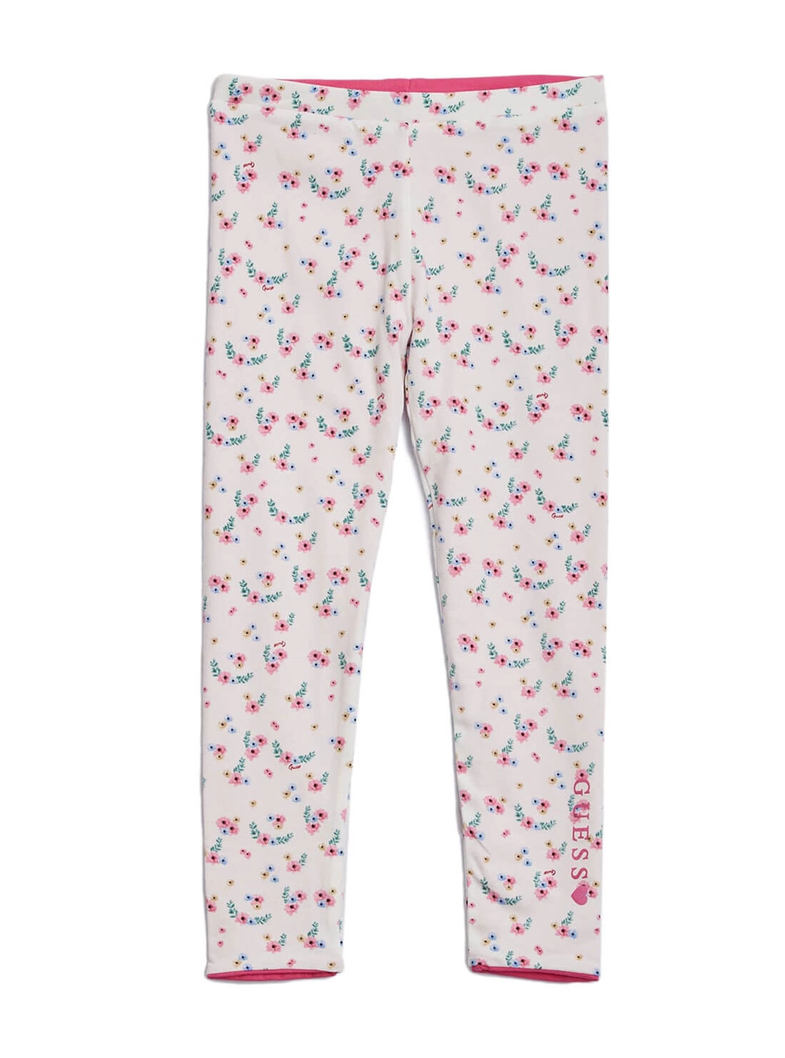 Pink Mini Flowers Reversible Leggings (2-7)