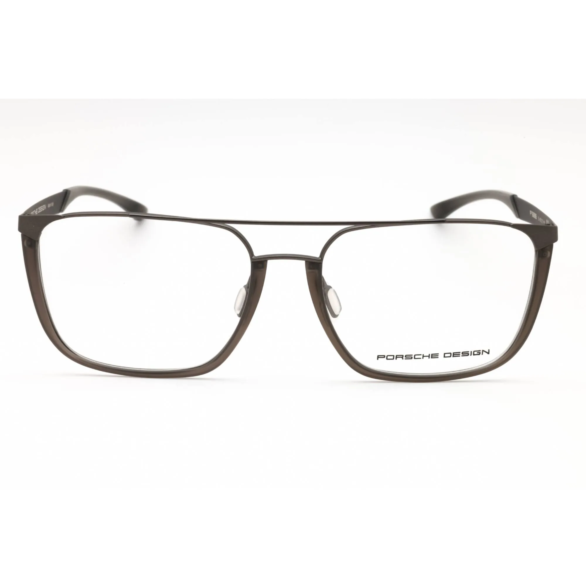 Porsche Men's Eyeglasses - Grey Metal Grey Injected Propionate Pilot Frame | P8388 B