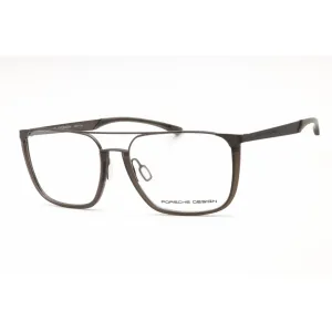 Porsche Men's Eyeglasses - Grey Metal Grey Injected Propionate Pilot Frame | P8388 B