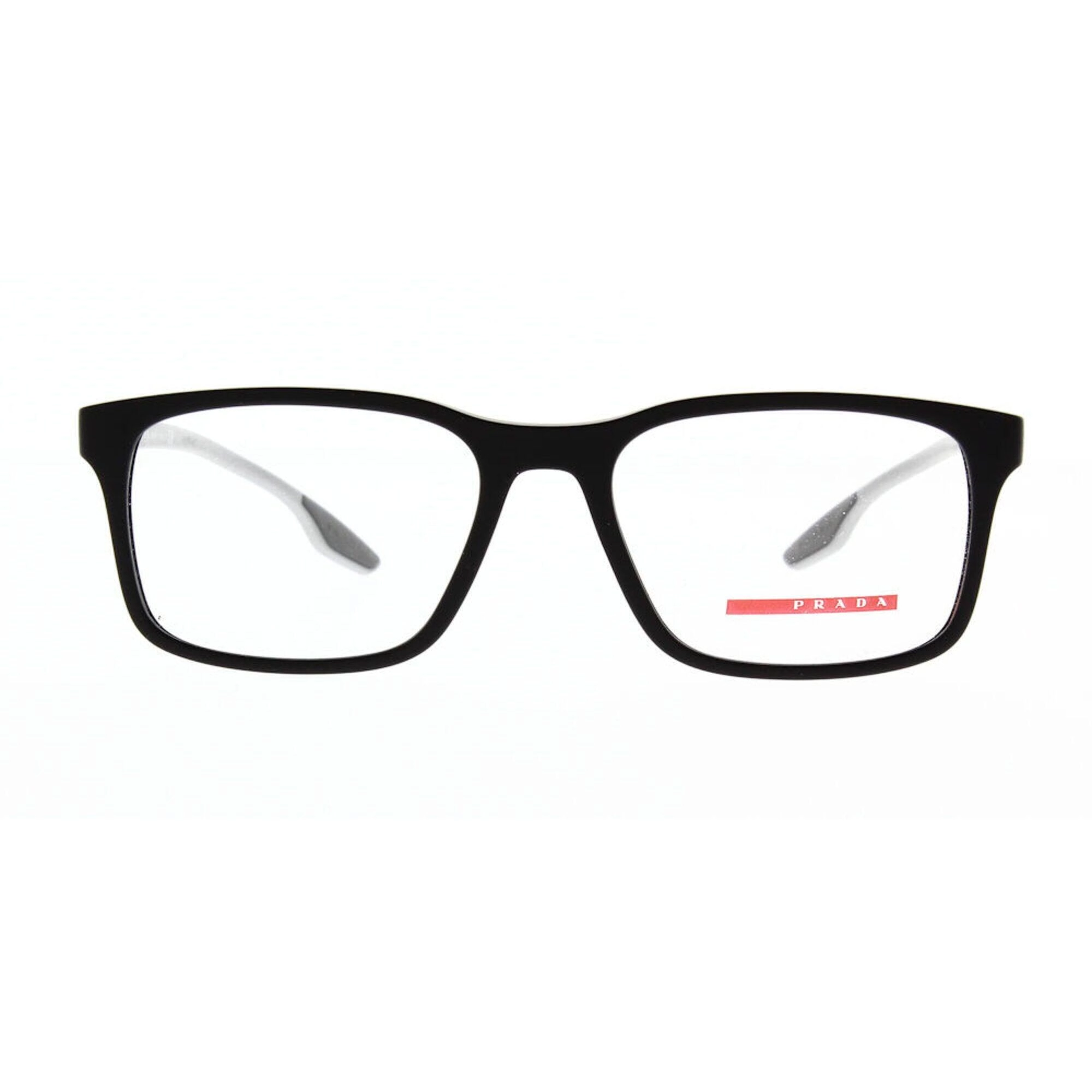 Prada Sport Men's Eyeglasses - Full Rim Matte Black Plastic Frame | 0PS01LV 4901O1