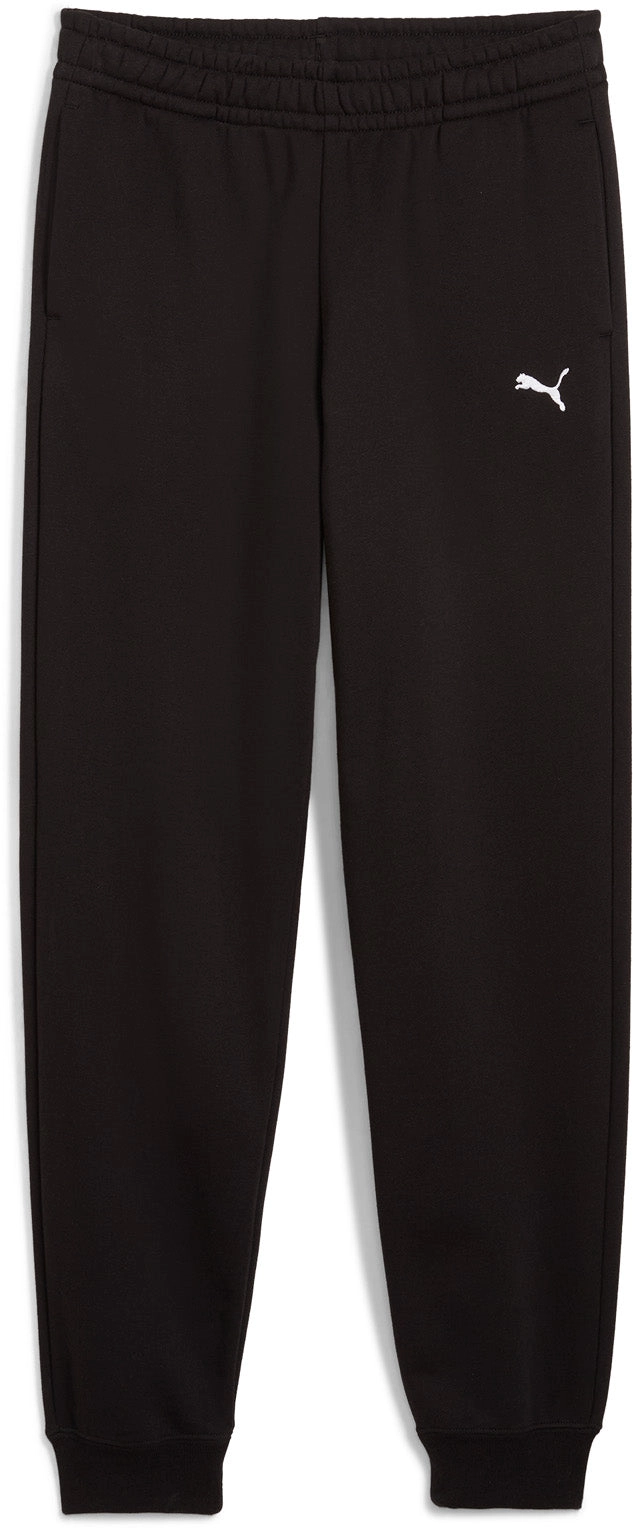 PUMA KID'S ESSENTIALS LOGO FLEECE BLACK TRACKPANTS