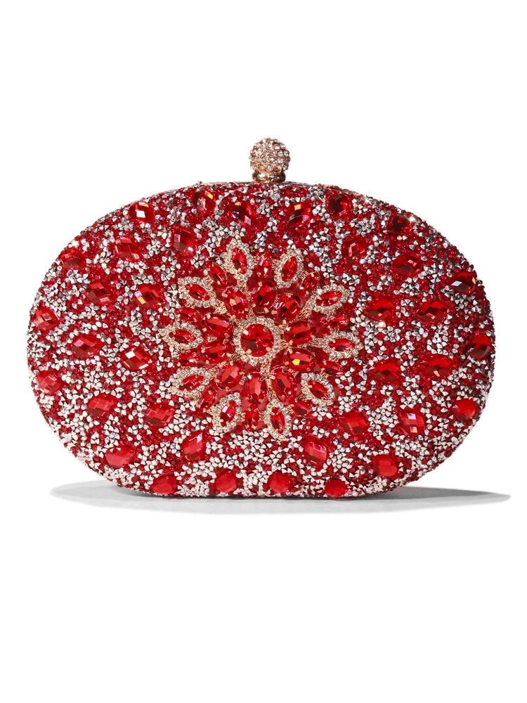 Rhinestone Clutch Purse Wallet Evening Crossbody Bag
