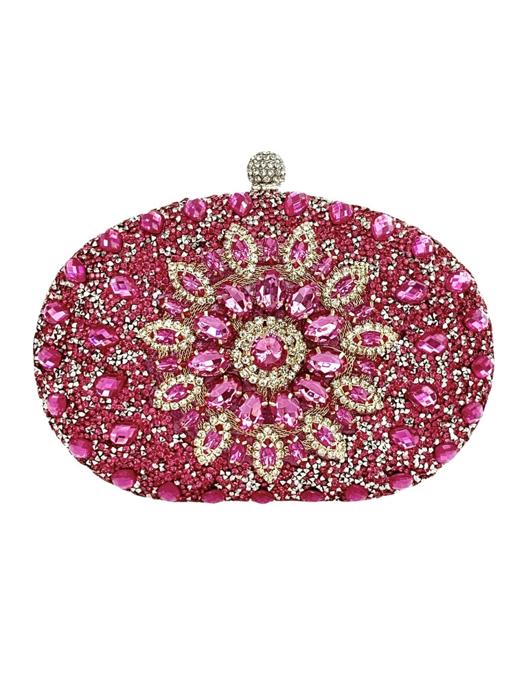 Rhinestone Clutch Purse Wallet Evening Crossbody Bag