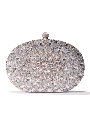 Rhinestone Clutch Purse Wallet Evening Crossbody Bag