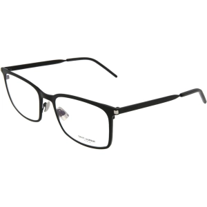 Saint Laurent Men's Eyeglasses - Black Metal Rectangular | SAINT LAURENT SL265 005