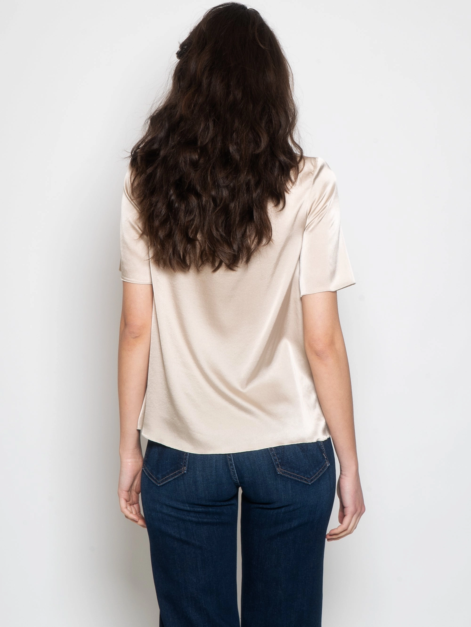 Sand Silk Blouse