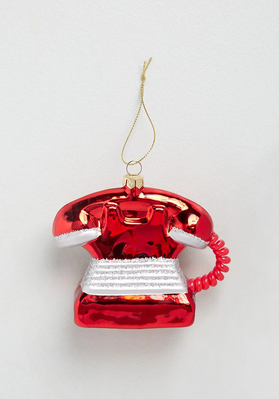 Santa's Hotline Tree Ornament