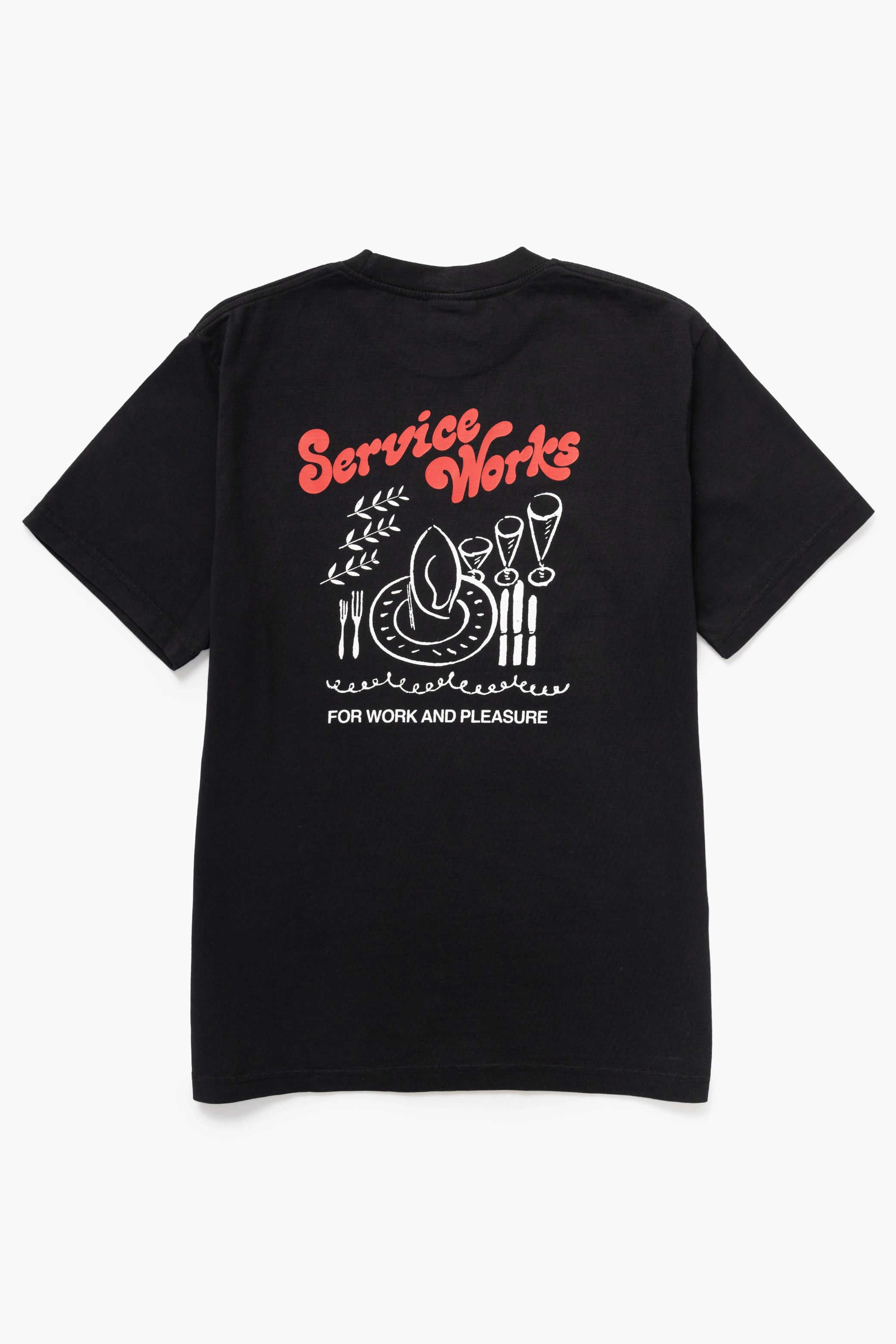 Service Works - Work   Pleasure Tee - Black