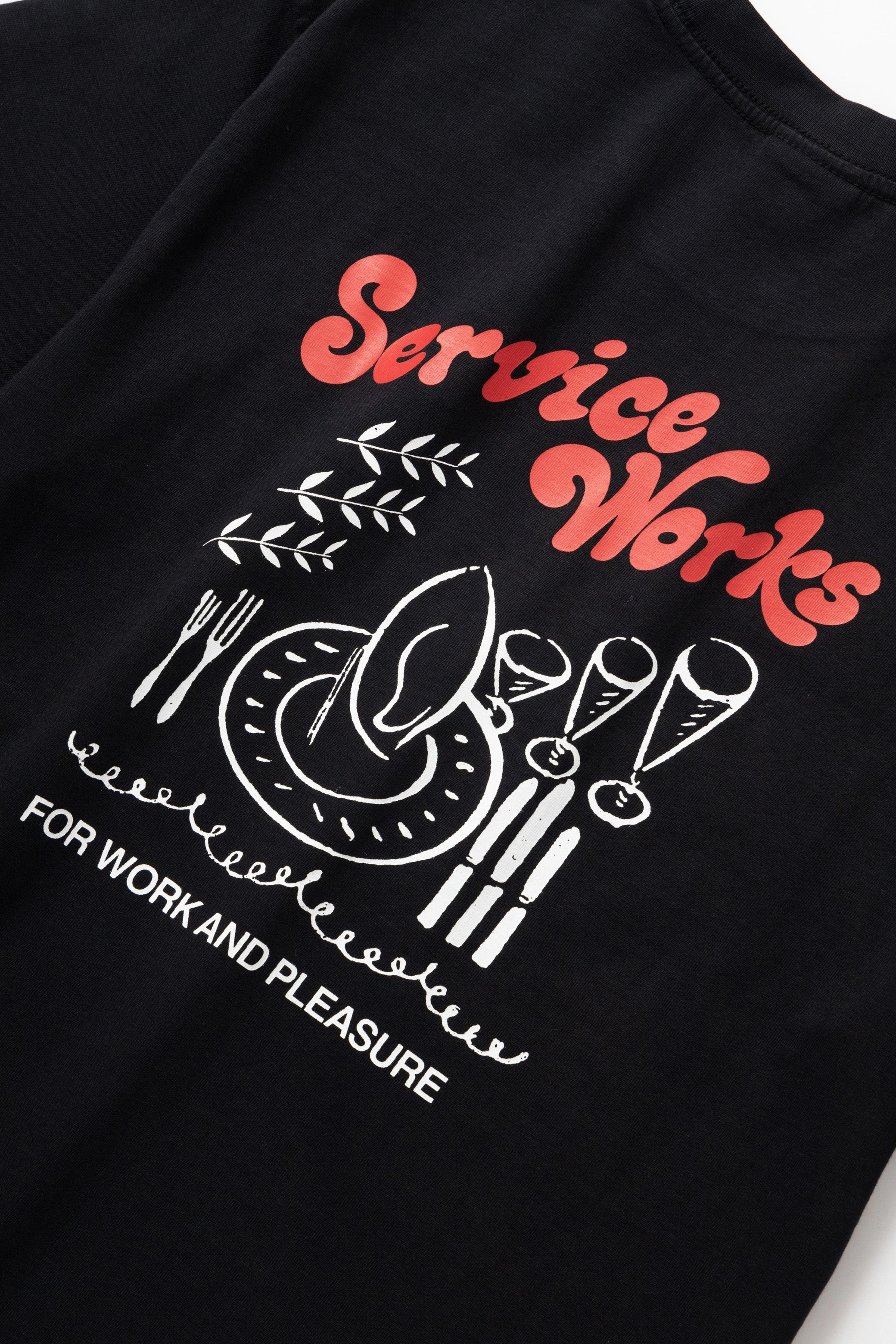 Service Works - Work   Pleasure Tee - Black