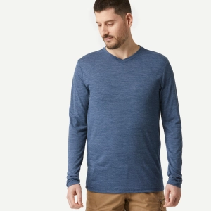 Simond  Men's Travel 500 Merino Wool Long-sleeve Shirt