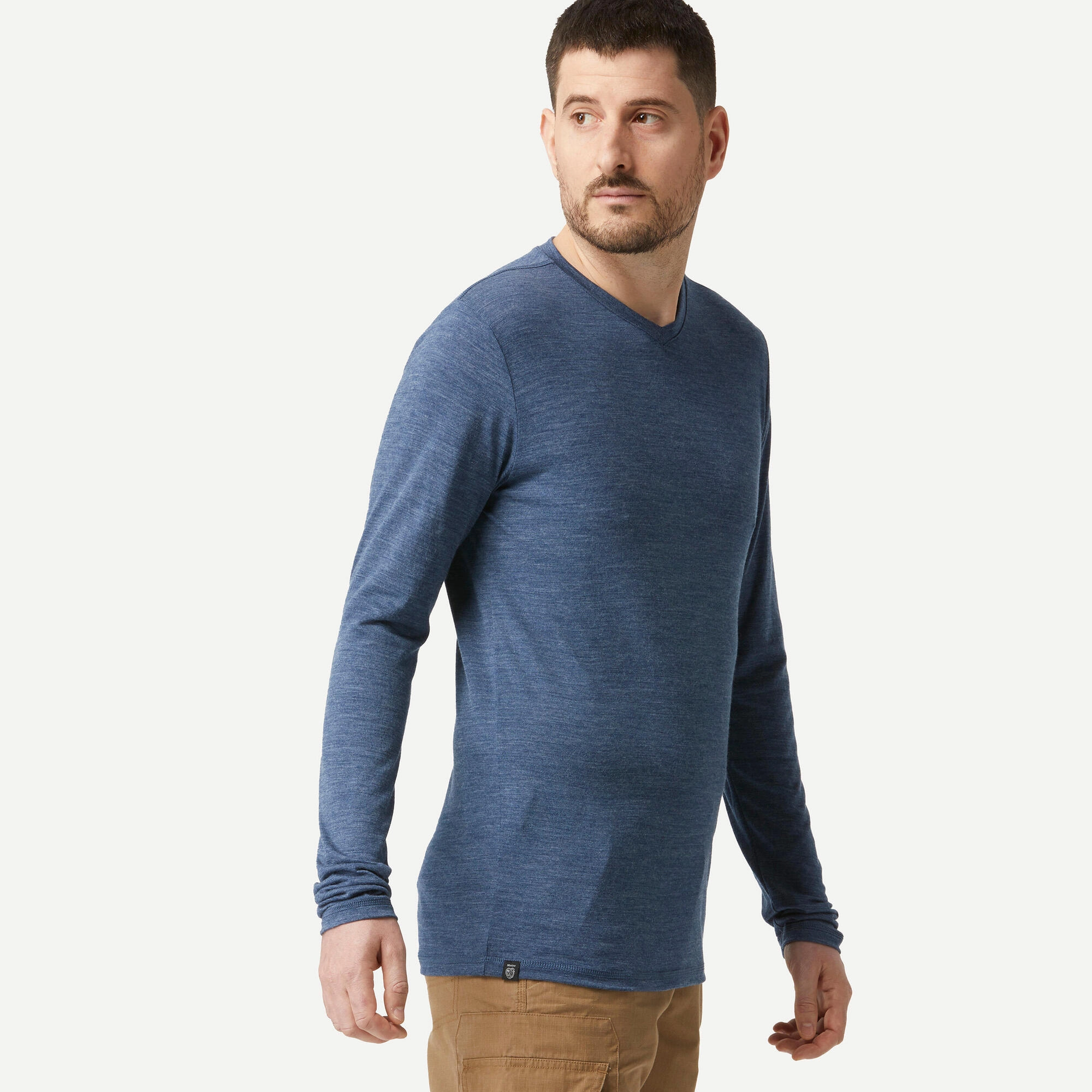 Simond  Men's Travel 500 Merino Wool Long-sleeve Shirt