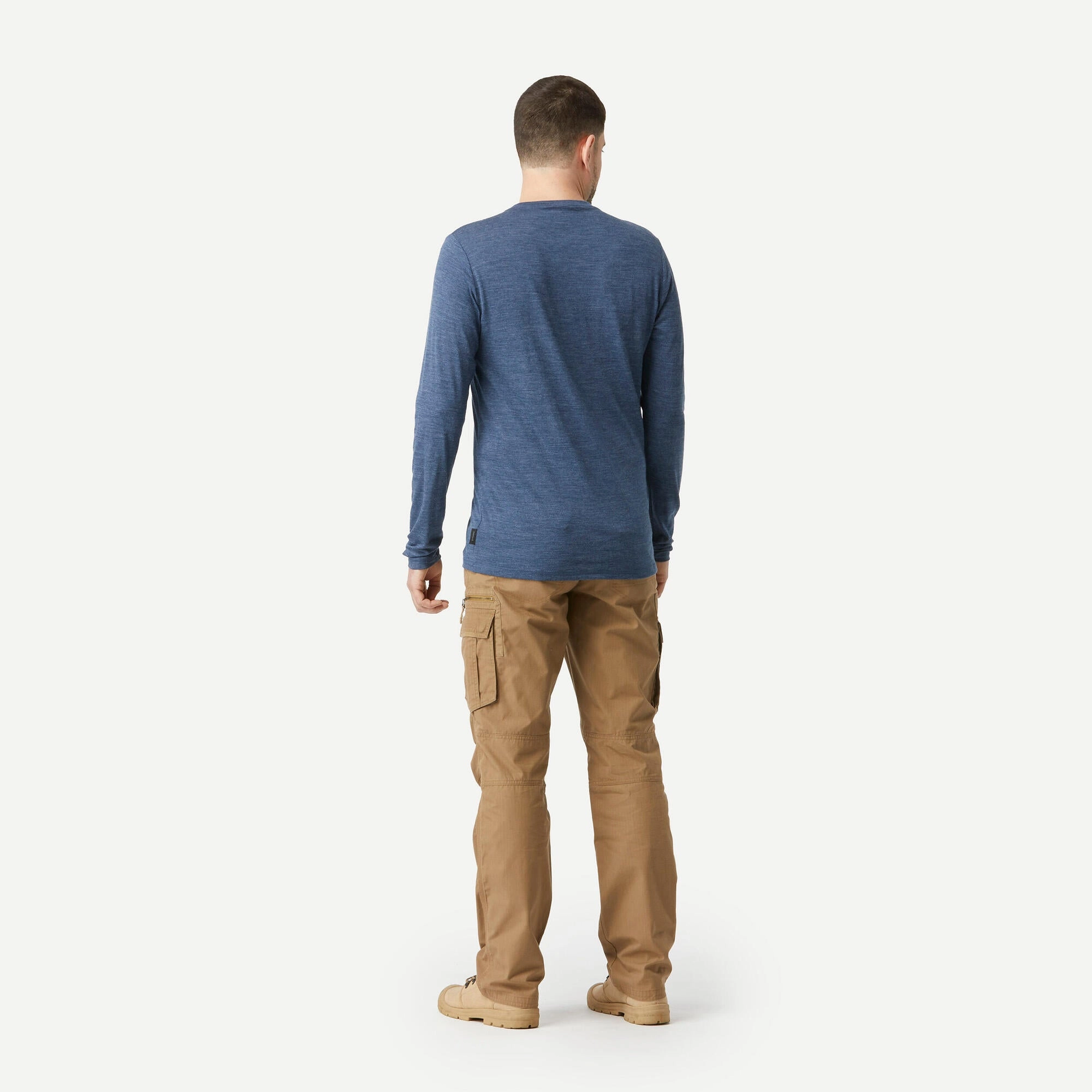 Simond  Men's Travel 500 Merino Wool Long-sleeve Shirt