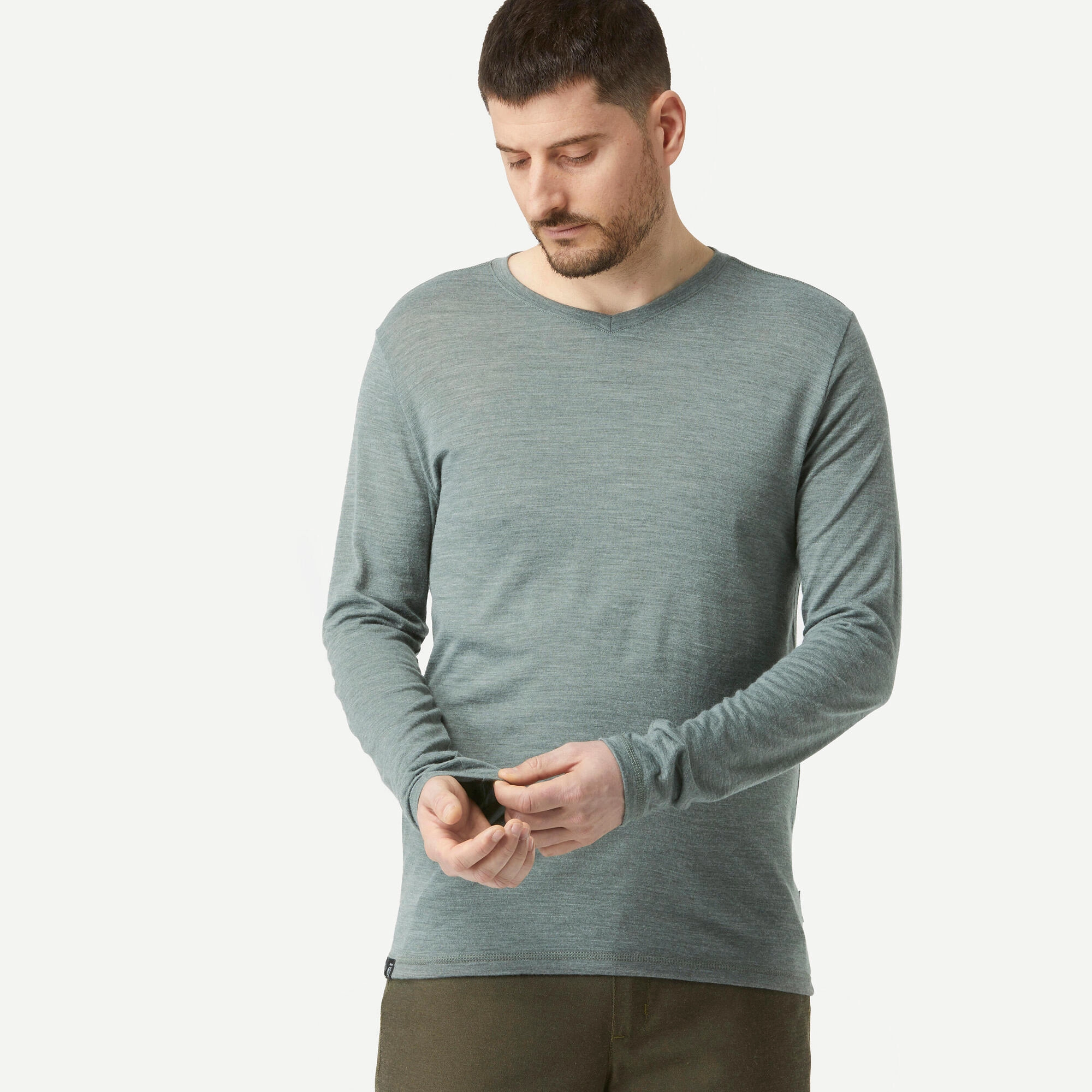 Simond  Men's Travel 500 Merino Wool Long-sleeve Shirt