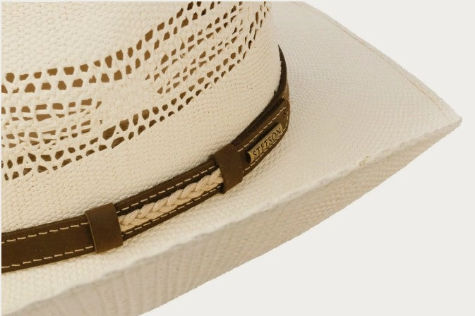 Stetson 3698902 Marlon Western Vented Toyo Straw Hat