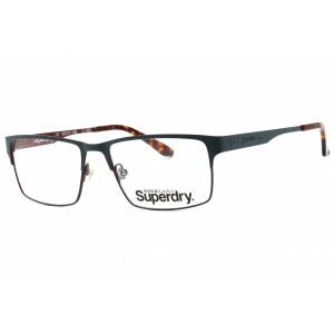 Superdry Men's Eyeglasses - Grey/Burgundy Metal Square Full Rim Frame | SDO-YOSHI 008