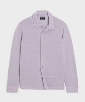 Textured Knit Polo Shirt