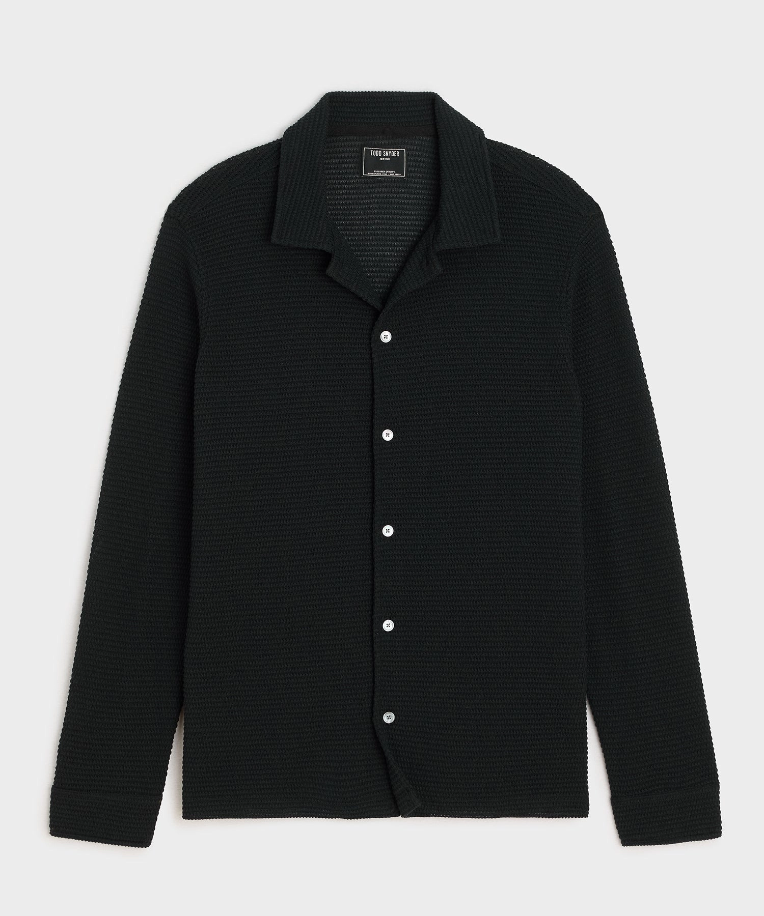 Textured Knit Polo Shirt