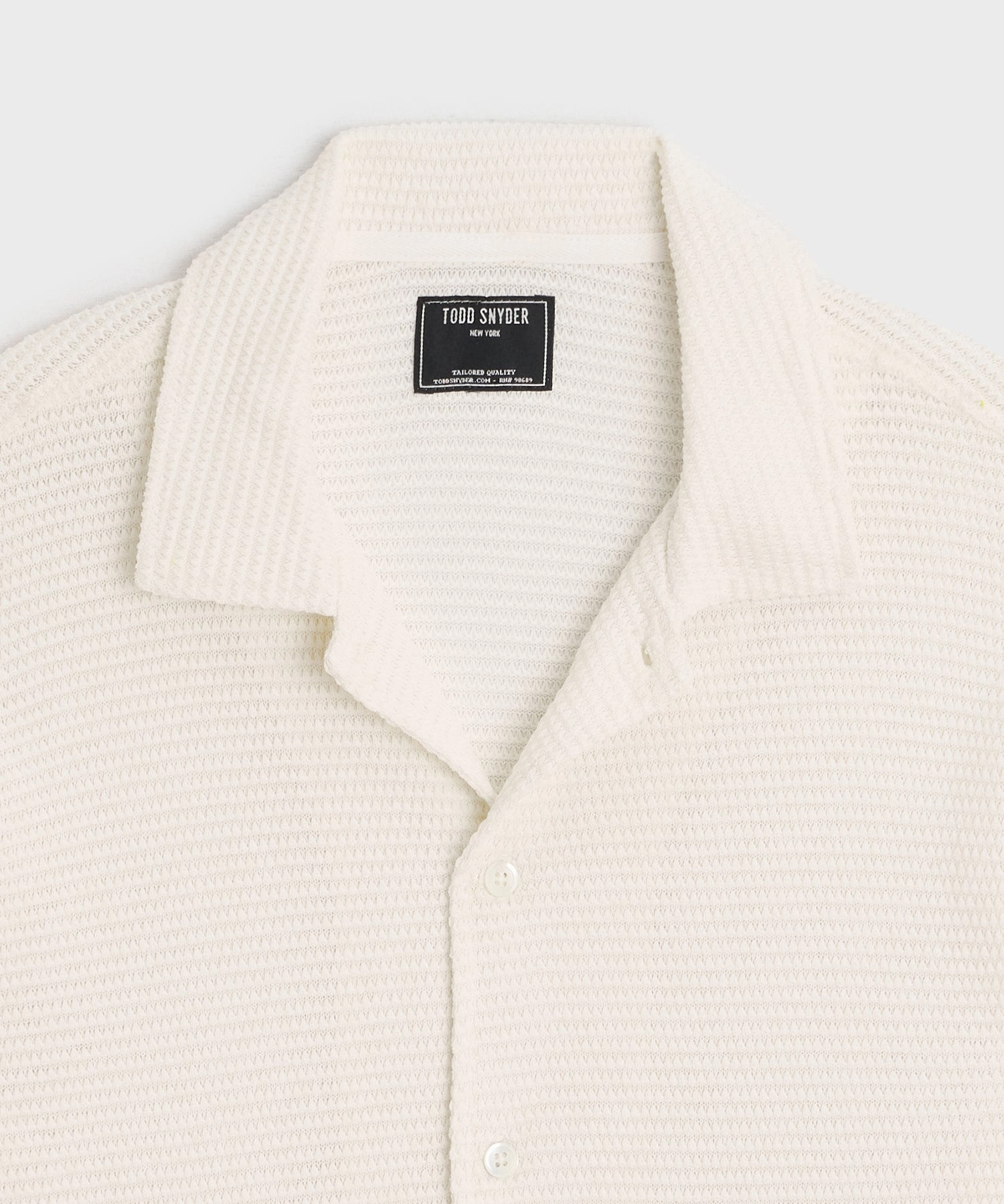 Textured Knit Polo Shirt