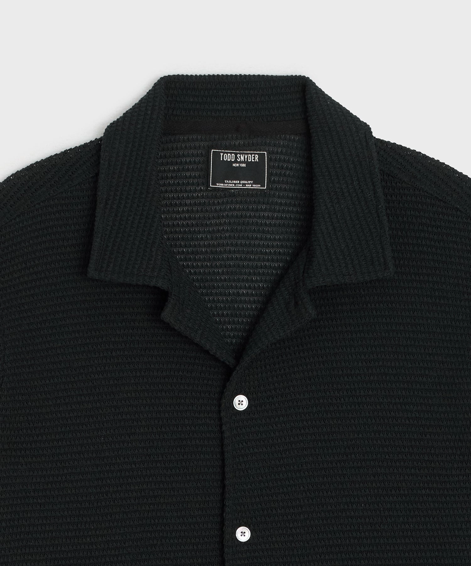 Textured Knit Polo Shirt