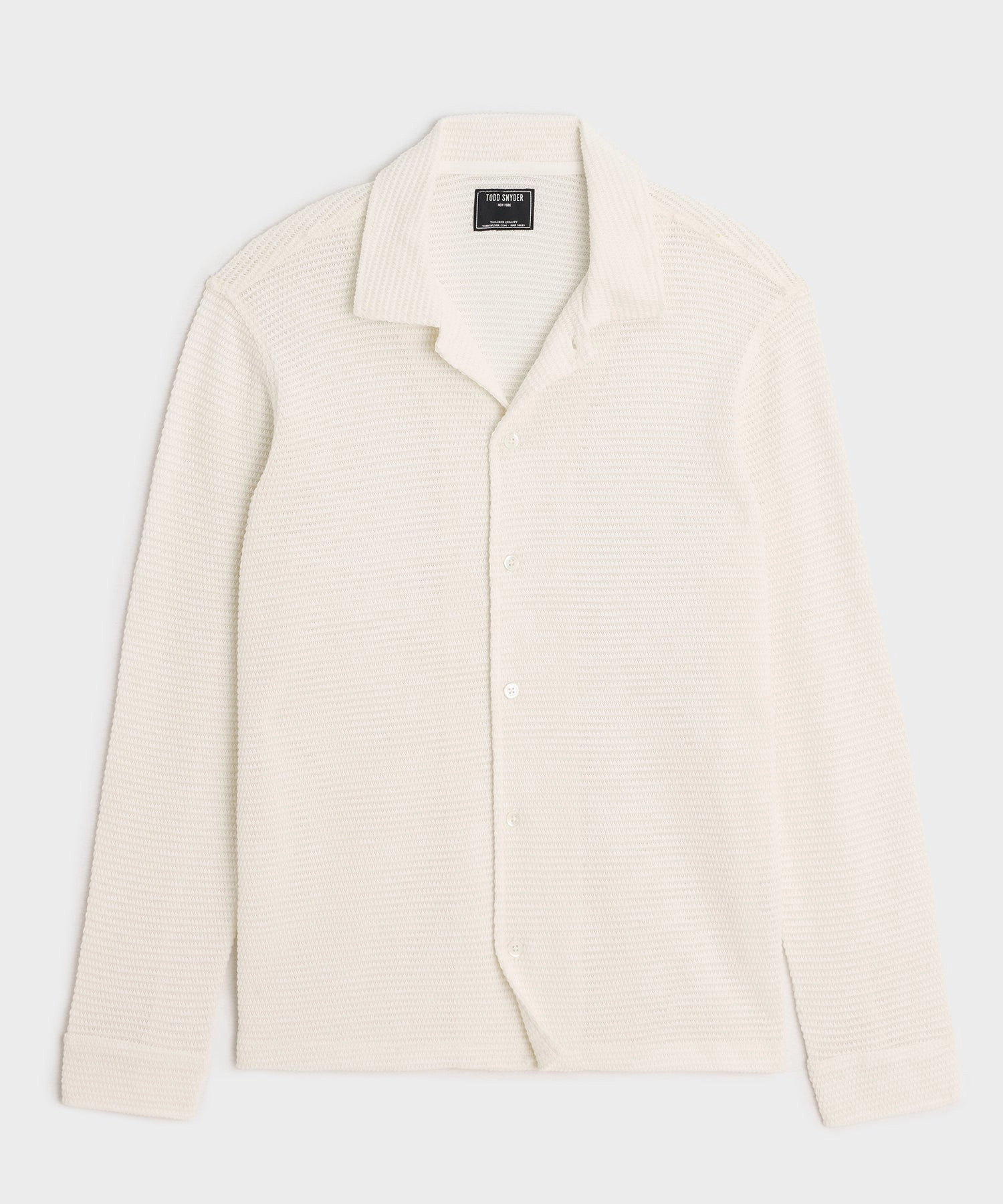 Textured Knit Polo Shirt