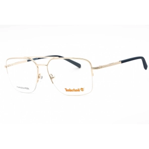 Timberland Men's Eyeglasses - Pale Gold Pilot Metal Half Rim Frame | TB1772 032