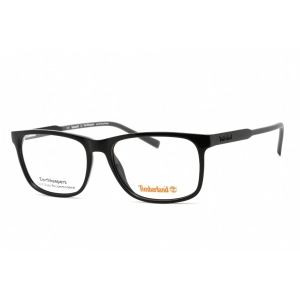Timberland Men's Eyeglasses - Rectangular Shape Shiny Black Plastic Frame | TB1722 001
