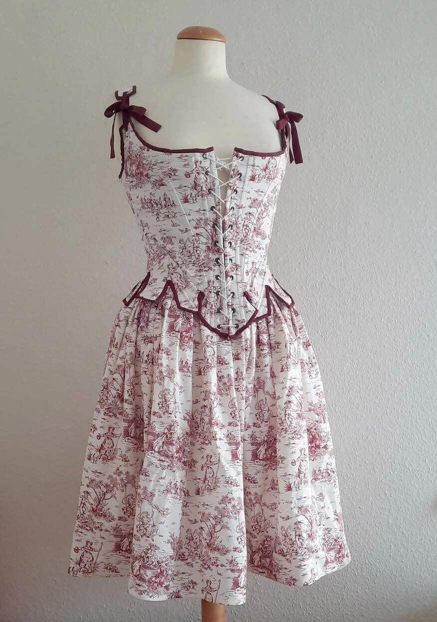 Toile Print Skirt