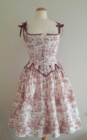 Toile Print Skirt