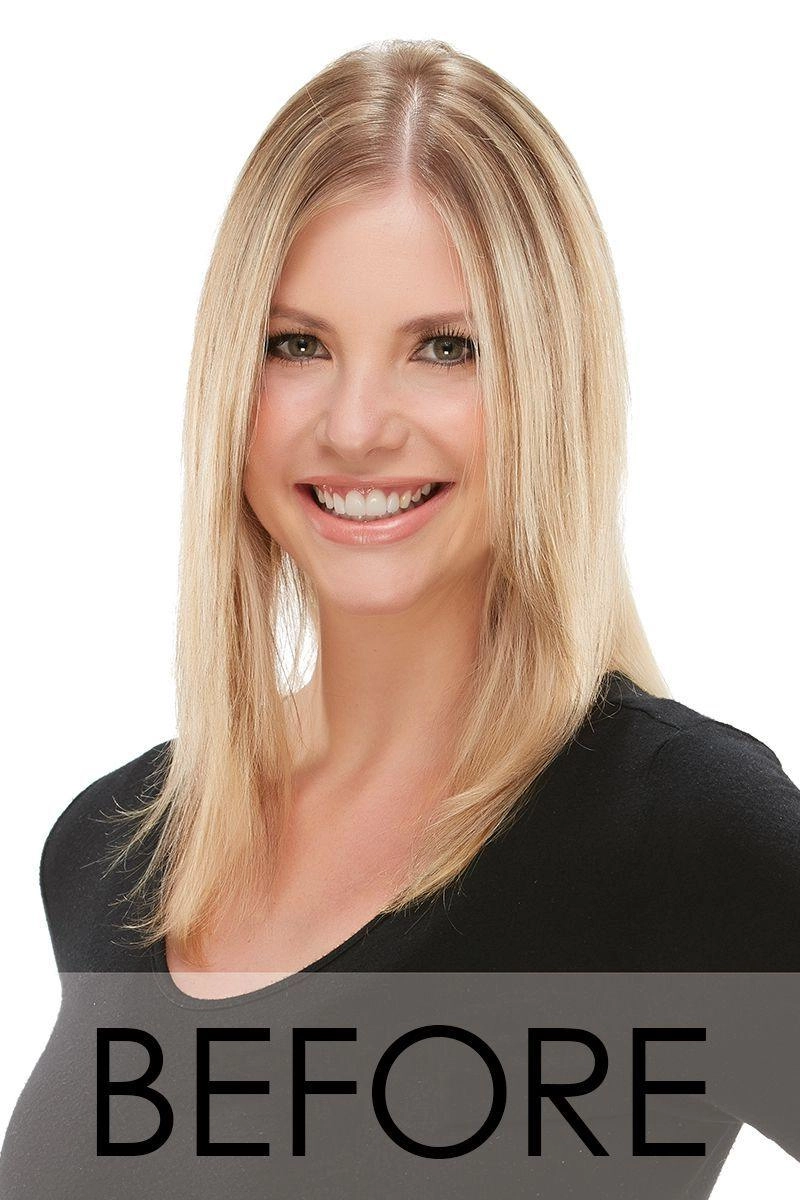 Top Full 12" HH Hairpiece by easiHair |Human Hair (Monofilament Base)