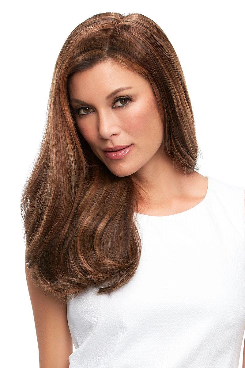 Top Full 18" HH (Renau Colors) Hairpiece by easiHair |Human Hair (Monofilament Base)