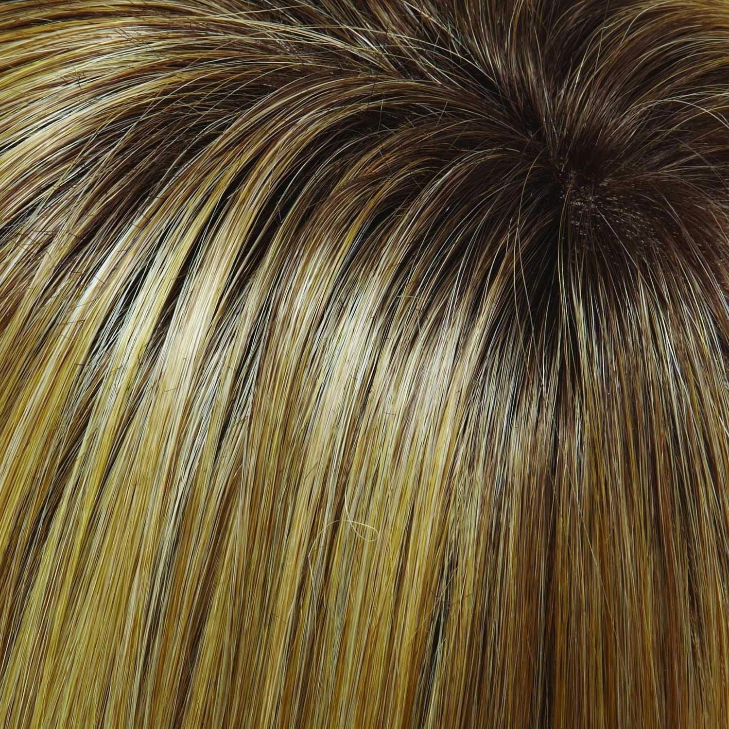 Top Full 18" HH (Renau Colors) Hairpiece by easiHair |Human Hair (Monofilament Base)