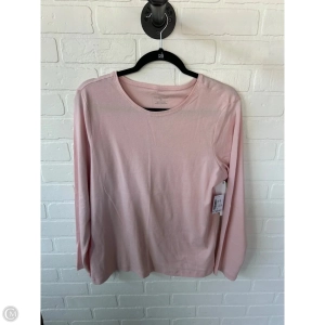 Top Long Sleeve Basic By Christopher And Banks In Pink, Size: Xl