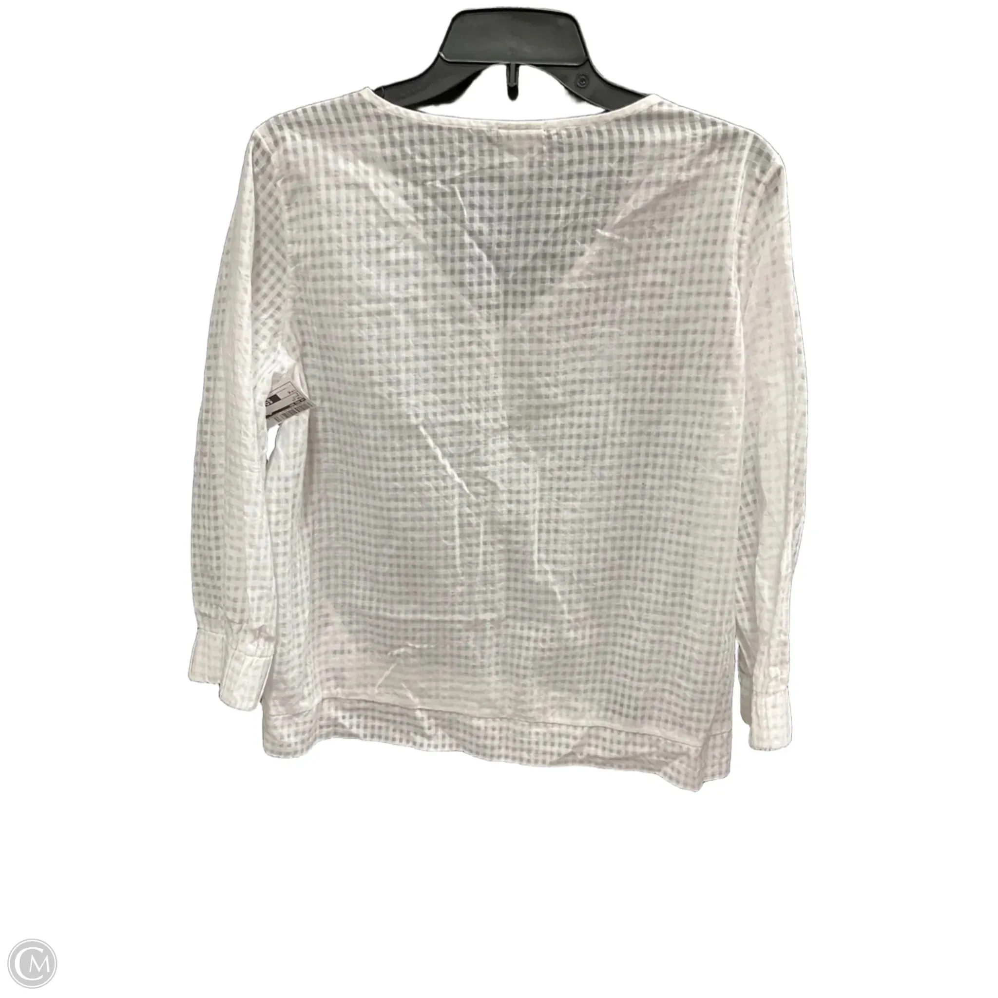 Top Long Sleeve By A New Day In White, Size: M