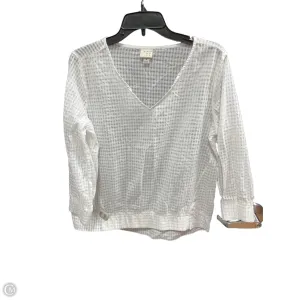 Top Long Sleeve By A New Day In White, Size: M