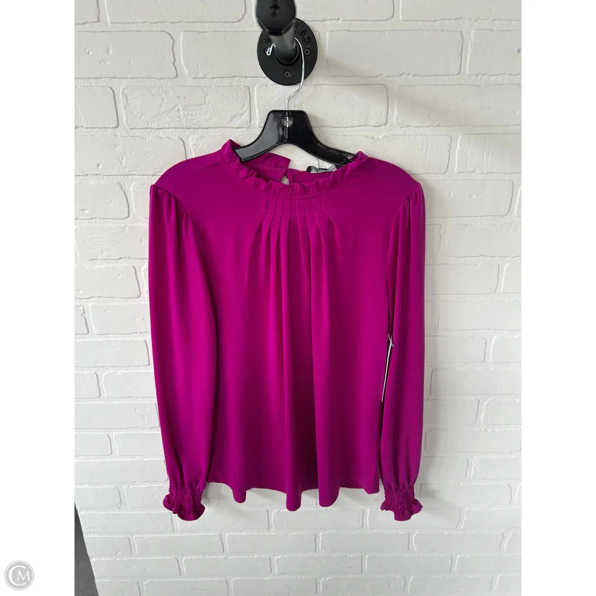 Top Long Sleeve By Adrianna Papell In Purple, Size: M