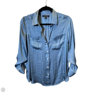 Top Long Sleeve By Banana Republic In Blue, Size: S