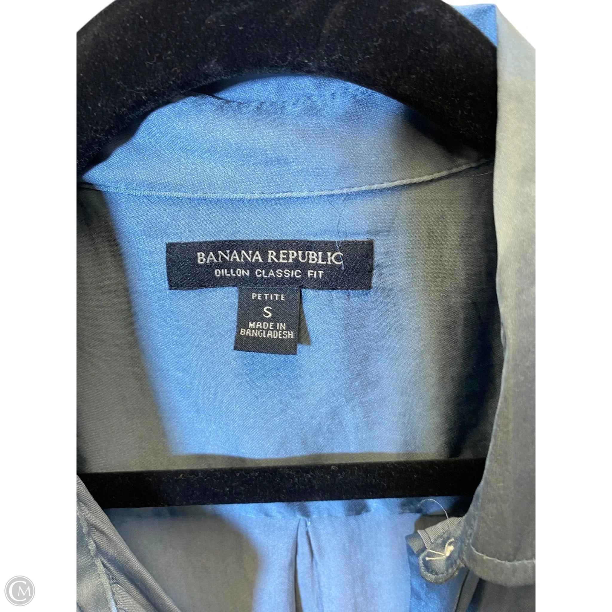 Top Long Sleeve By Banana Republic In Blue, Size: S